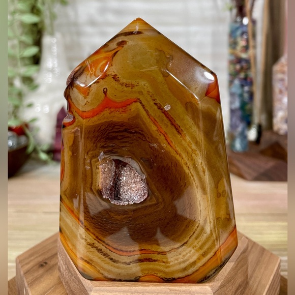 Other - Carnelian Crystal Mountains with Druzy